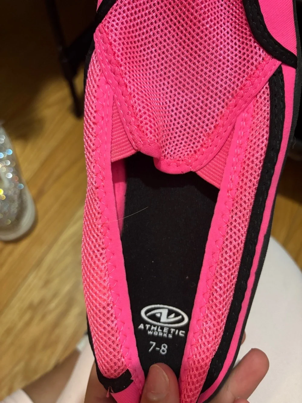 Athletic Works Pink Slip-On Moccasin Water Shoes - Picture 2 of 5